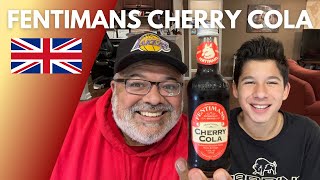 Americans Try British Cola  Fentiman’s Cherry Cola  Snack Review [upl. by Rramed484]