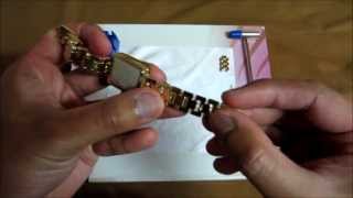 How to adjust Anne Klein watch bands the easy way [upl. by Eladnek]