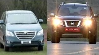 Car And Bike Show  Nissan bets on the Terrano and Toyota facelifts the Innova yet again [upl. by Bunni968]