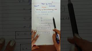 Velocity of particle executing simple harmonic motion class11 oscillations physics [upl. by Brose]