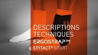 Entorse cheville  Chevillère ERGOSTRAP™ SPORT  Description Technique  EPITACT Sport [upl. by Ahsatniuq25]