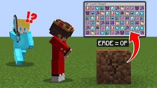 Minecraft VERFOLGUNG aber ERDE gibt ZUFÄLLIGE SUPER ITEMS [upl. by Seuqram]