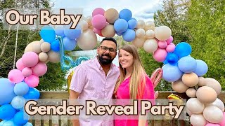 Our Baby Gender Reveal Party 🩷💙 [upl. by Ihsar270]