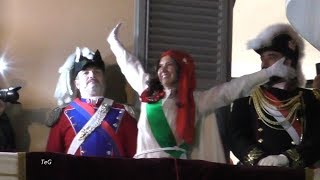 Mugnaia dal balcone per il Carnevale Ivrea 2018 [upl. by Yednil]