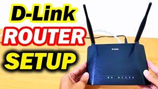 DLink Router Setup and Full Configuration [upl. by Afatsuom685]