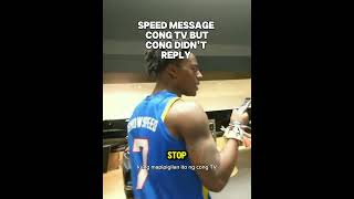 Cong tv didnt reply to speed message to ishowspeed [upl. by Airemaj]