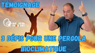 UNE PERGOLA BIOCLIMATIQUE AU 5 ÉME ÉTAGE  pergola levage altitude [upl. by Acire]