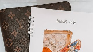 2024 Louis Vuitton Bureau Agenda Refill  vs Hermes Agenda Refill   2024 Work Planner Preview [upl. by Lombard]