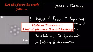 OPTICAL TWEEZERS  Physics amp History [upl. by Berkly]