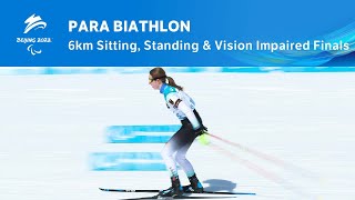 Para Biathlon 6km Sitting Standing amp Vision Impaired Finals  Day 1  Beijing 2022 [upl. by Keating640]