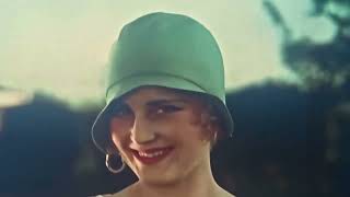 Roaring 20s  Vintage fashion  Flappers  Cloche hats  1920  1929 Colorized Footage Compilation [upl. by Nomad217]