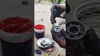 CD Deluxe 100cc wheel bearings damage half XL bearing brake liner drum loversibrahimpatnam [upl. by Phaedra973]