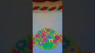 DIY with paper flower design craft shortvideo [upl. by Nylireg]