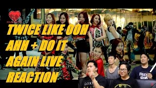 4LadsReact Twice 트와이스  Like OOHAHH 하게  Do it again LIVE REACTION [upl. by Xymenes]