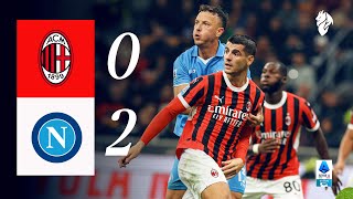 Defeat at San Siro  AC Milan 02 Napoli  Highlights Serie A [upl. by Zulaledairam287]