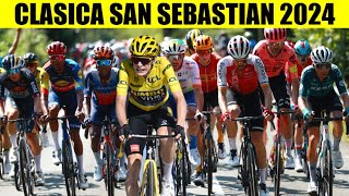 CLASICA SAN SEBASTIAN 2024 Jonas VINGEGAARD Daniel MARTINEZ BRUTAL SUBIDA [upl. by Urata]