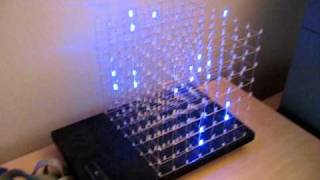 LED Cube 8x8x8 running on an Arduino [upl. by Jeff855]