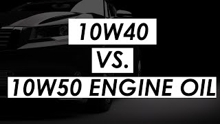 10W40 vs 10W50 engine oil comparison [upl. by Ajnek]