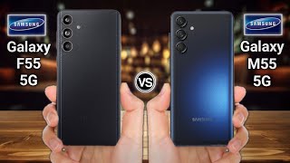 Samsung Galaxy F55 5g vs Samsung Galaxy m55 5g [upl. by Lehte]