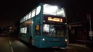 VERY RAPID Ride on Arriva Midlands ADL AlexanderDennis Enviro400 4423 YX64 VPD  Route 5 [upl. by Ydnelg665]