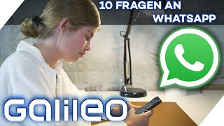 quotSpioniert ihr uns ausquot  10 Fragen an WhatsApp  Galileo  ProSieben [upl. by Anahcra]