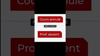 Le rouge 🎵 prof absentcours annulé [upl. by Fletch560]