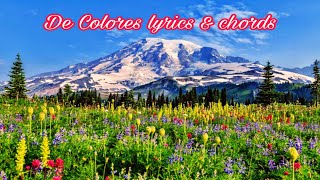 De Colores lyrics and chords Mañanita Bisaya Birthday Song singandpraisehymns [upl. by Eeryk]