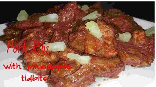 Pork Ribs with Pineapple Tidbits Recipe  How to Cook Yummy Pork Ribs  Jimavs Kitchen [upl. by Davidoff241]