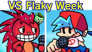 Friday Night Funkin  VS Flaky FULL WEEK FNF ModHard Happy Tree Friends amp Flippy [upl. by Olinad]