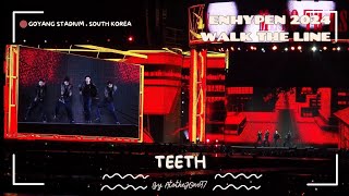 Teeth  ENHYPEN WALK THE LINE GOYANG FANCAM LIVE PERFORMANCE [upl. by Kado211]