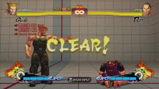 Super Street Fighter 4 Guile Trials Challenge HD [upl. by Ellevehc700]