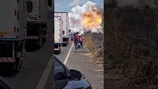 Incident from an explosion on the Highway [upl. by Vernita]