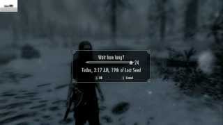 Skyrim Dawnstar Gold Trick  Wait Speed Increase [upl. by Orvil580]