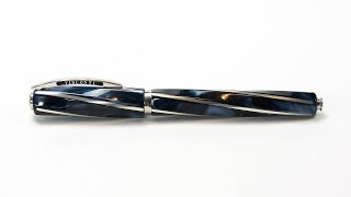 Fountain Pen Review Visconti Divina Elegance Maxi Blue [upl. by Acirt]