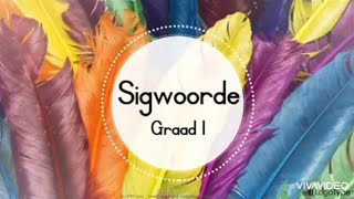 Sigwoorde Graad 1 [upl. by Holmes]