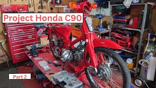 Honda C90 restoration project part 2 More problems [upl. by Ealasaid]