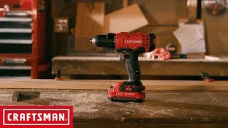 CRAFTSMAN V20 12in Cordless DrillDriver Kit  Tool Overview [upl. by Finlay]