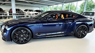 BENTLEY Continental GT Speed 485kw 650HP Peacock  Imperial blue Visual view interior  exterior [upl. by Clercq]