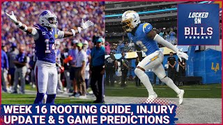 Buffalo Bills vs Los Angeles Chargers AFC Rooting guide injury update amp predictions for Saturday [upl. by Esinel]