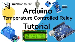 Controlling a Relay using Temperature Temperature Controlled Relay with Thermocouple Arduino LCD [upl. by Marjorie343]