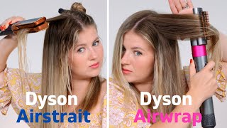 Dyson Airstrait vs Dyson Airwrap… What’s Better [upl. by Yadsendew]