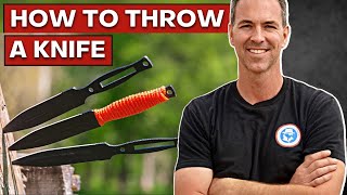 How to Throw a Knife No Spin Knife Throw [upl. by Eahsat]