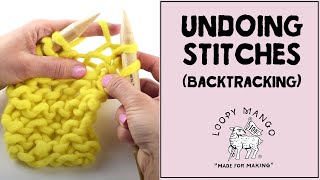 Undoing stitches backtracking [upl. by Krasnoff]