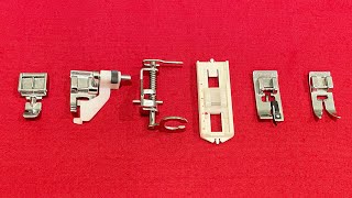 Different types of presser foot and their uses  presser foot tutorial  Sewing tips for beginners [upl. by Weed]