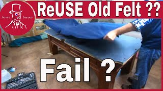 Can I Reuse Pool Table Felt Reinstall Pool Table Cloth [upl. by Genia754]