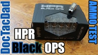 Ammo Test  HPR Black OPS 9mm 85gr OTF  Clear Ballistics Gel [upl. by Ivzt]