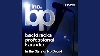 Making Out Karaoke Instrumental Track In the Style of No Doubt [upl. by Carr]