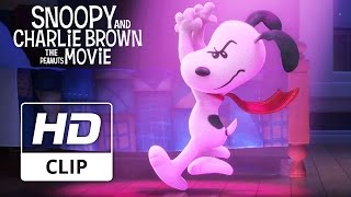 Snoopy and Charlie Brown The Peanuts Movie  Snoopy Teaches Charlie to Dance  Official Clip 2015 [upl. by Kant]