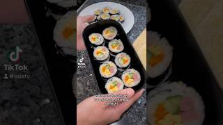 Kimbap 😋 Koreanische Reisrollen 🇰🇷🍱 Spam Kimbap Part 1 [upl. by Ahsekal]