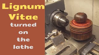 Lignum Vitae on the lathe [upl. by Nanny]